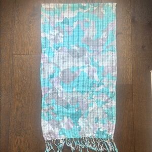 Banana Republic Blue and Gray Scarf